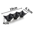 3-Grid Japanese Dip Sauce Tray – Multi-Section Condiment Dish for Dips & Sushi