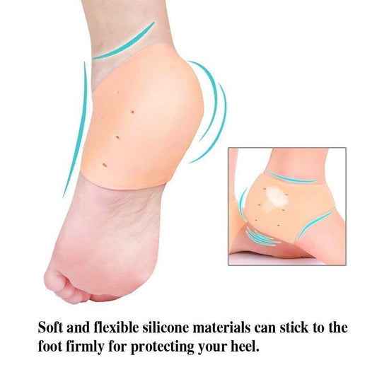 Full Heel Pain Anti-Crack Silicone Socks – Full-Length Foot Care Set