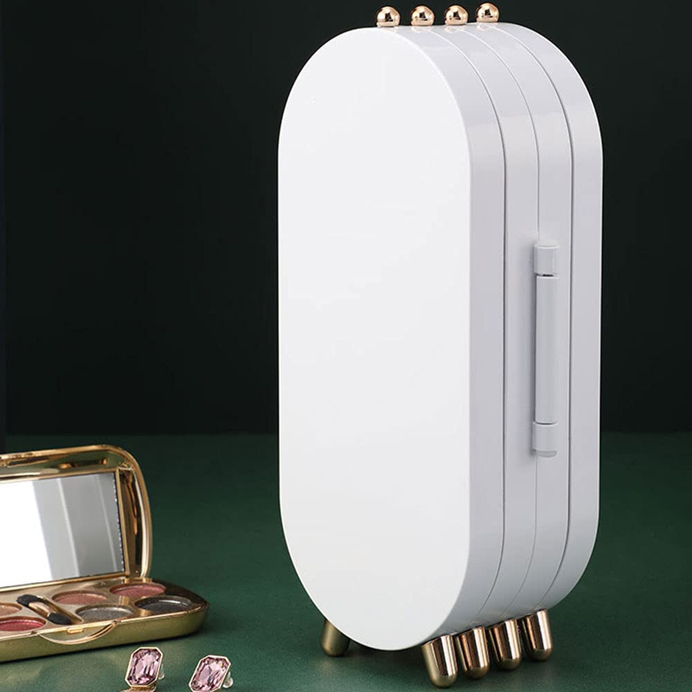 Jewellery Box Organizer with Mirror – Multi-Compartment Storage for Rings, Earrings & Necklaces