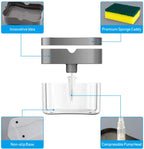 Soap Pump Dispenser with Sponge Holder & Storage Box – Kitchen Sink Organizer