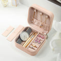 Travel Leather Pocket Jewellery Organizer Box – Compact Storage for Rings, Earrings & Necklaces