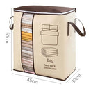 Large Non-Woven Clothes Storage Bag – Portable Clothing Organizer, 120 GSM
