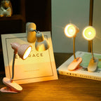 Mini LED Clamp Lamp – Portable USB-Powered Desk Light with Flexible Clip