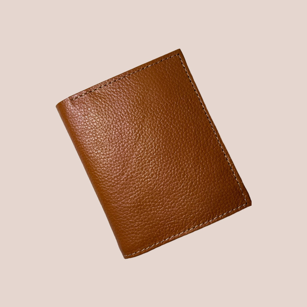 Leather Cow Texture Men's Short Wallet – Vintage Card Holder (Brown)