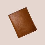 Leather Cow Texture Men's Short Wallet – Vintage Card Holder (Brown)