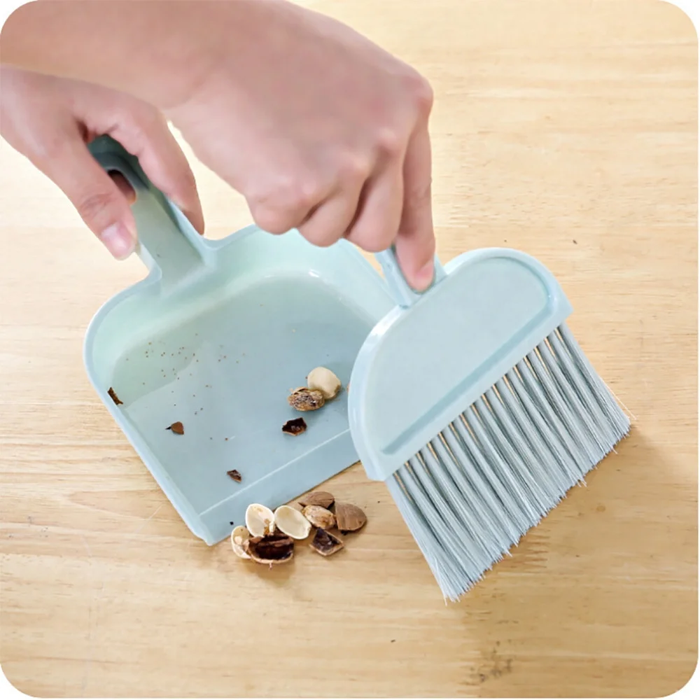 Mini Broom & Dustpan Set – Imported Desktop Cleaning Tool for Quick Cleanups