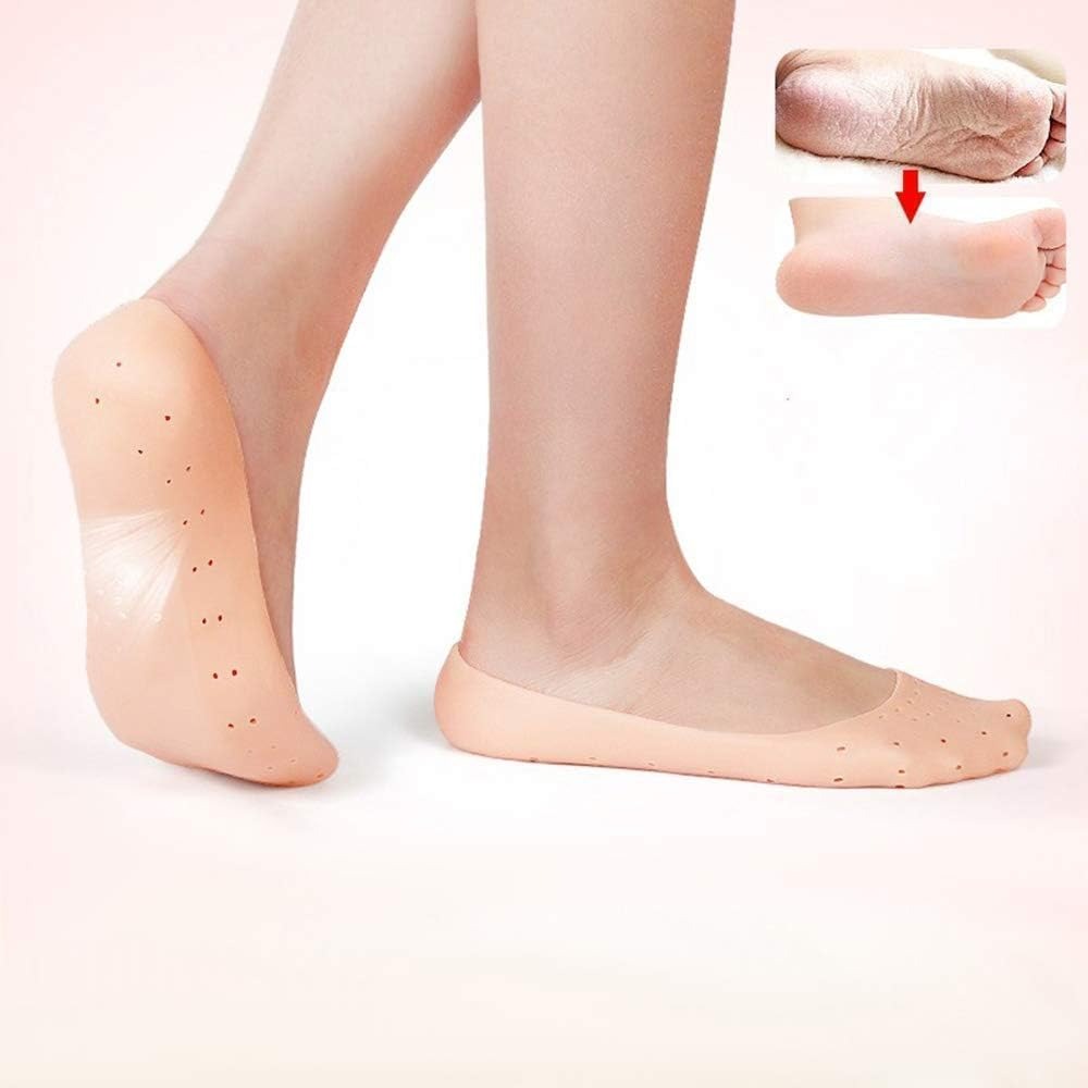 Full Heel Pain Anti-Crack Silicone Socks – Full-Length Foot Care Set