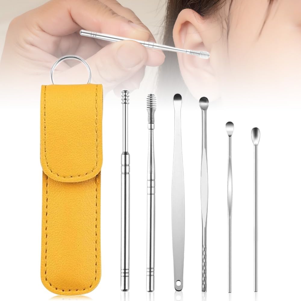 Professional Ear Cleaner Master Kit – Complete Earwax Removal Tools with PU Leather Case