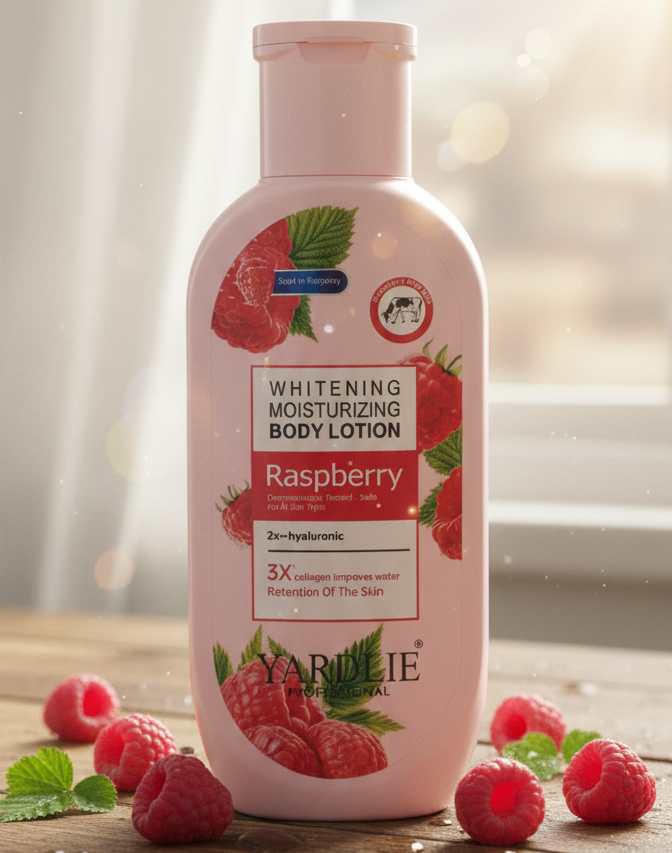 Yardlie Professional Raspberry Whitening & Moisturizing Body Lotion