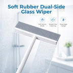 Multipurpose Glass Scraper & Wiper – Soft Window Cleaning Brush for Home, Car & Kitchen