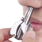 Manual Nose & Ear Hair Trimmer – Portable Stainless Steel Trimmer for Safe & Painless Grooming
