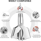 Manual Nose & Ear Hair Trimmer – Portable Stainless Steel Trimmer for Safe & Painless Grooming