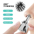 Manual Nose & Ear Hair Trimmer – Portable Stainless Steel Trimmer for Safe & Painless Grooming