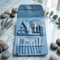 16-Piece Premium Manicure & Pedicure Grooming Kit – Professional Stainless Steel Set with Travel Case