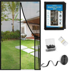 Mosquito Magic Mesh Screen Door Curtain – Hands-Free Self-Closing Door Net
