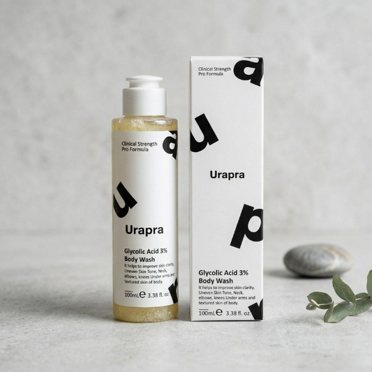 Urapra Glycolic Acid 3% Body Wash – Exfoliating Cleanser for Smooth, Brighter Skin (100ml)