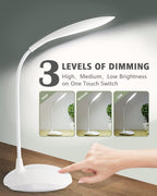 3-Level Dimming LED Desk Lamp – Adjustable Eye-Care Study & Work Lamp