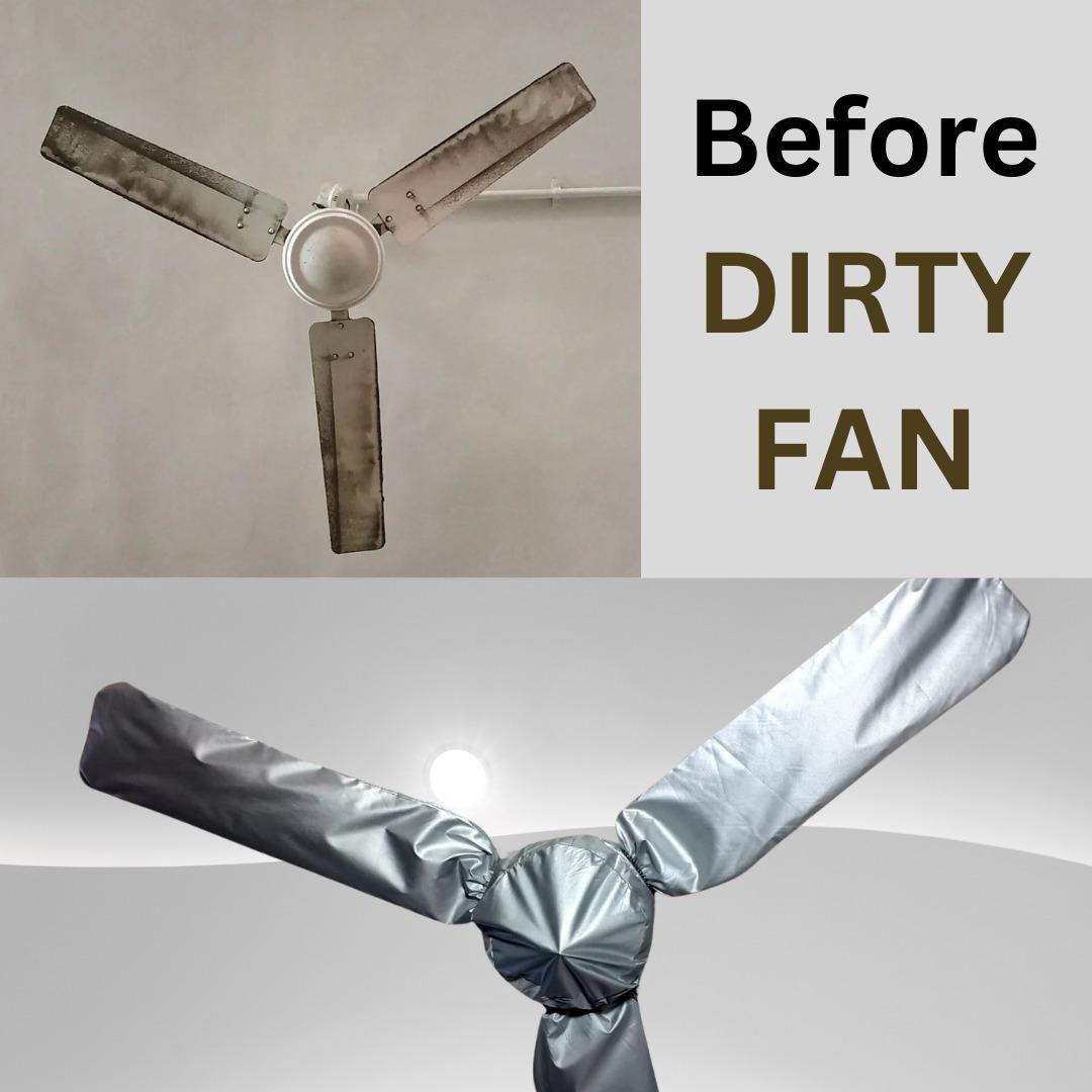 Ceiling Fan Cover – Dust-Proof, Washable & Easy-to-Install Protection