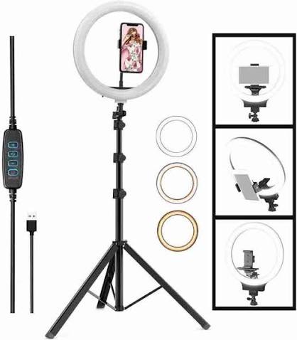 LED Ring Light 26CM – Adjustable Brightness Photography & Video Ring Light with Stand