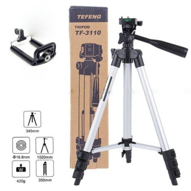 3-in-1 Professional Camera & Mobile Tripod Stand – Adjustable Stand with Phone & Camera Mount
