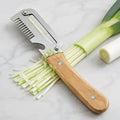 3-in-1 Stainless Steel Peeler Knife – Multifunctional Fruit & Vegetable Peeler with Wooden Handle & Bottle Opener
