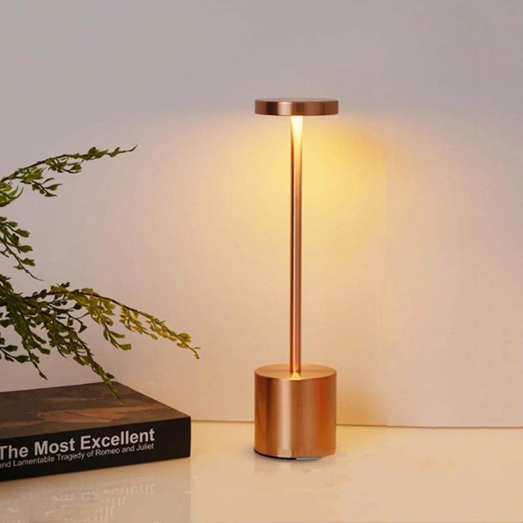 USB Rechargeable LED Night Light Desk Lamp – 3 Color Touch Control, Adjustable Brightness
