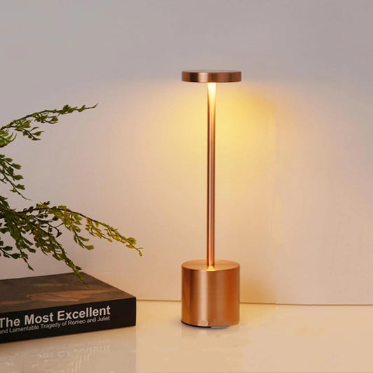 USB Rechargeable LED Night Light Desk Lamp – 3 Color Touch Control, Adjustable Brightness