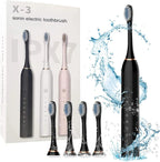 X-3 Sonic Electric Toothbrush – Rechargeable High-Frequency Vibration Toothbrush for Deep Cleaning