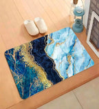 Modern Abstract Marble Design Bathroom Floor Mat (39cm x 59cm)