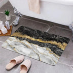 Modern Abstract Marble Design Bathroom Floor Mat (39cm x 59cm)