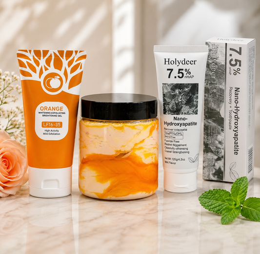 Premium Skincare Combo – Zafrani Cream 500ml + Orange Gel 100g + Nano Toothpaste 100g