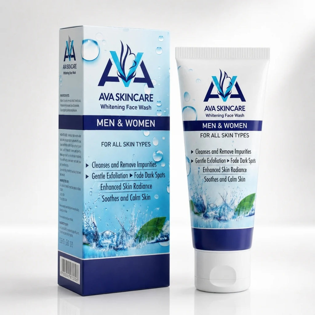 AVA Skincare Whitening Face Wash – Gentle Daily Brightening Cleanser (100ml)