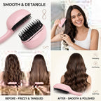 Mini Hair Straightener Comb – 2-in-1 Wireless Straightening Comb