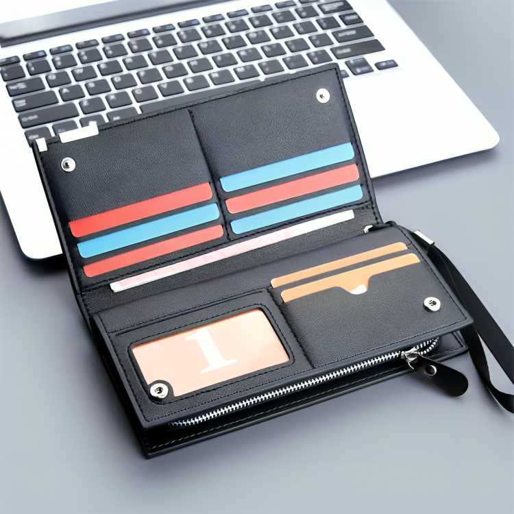 Leather Baellerry Long Wallet for Men & Women – Fashion Accessory for Daily Carry