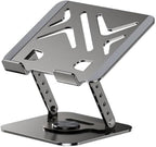 Speedx Foldable Adjustable Laptop Stand – Portable Aluminum Cooling Bracket (Up to 18-Inch)