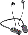 Bluetooth 5.4 Wireless Neckband Earphones – HD Sound with Magnetic Earbuds & Long Battery Life