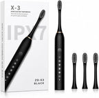 X-3 Sonic Electric Toothbrush – Rechargeable High-Frequency Vibration Toothbrush for Deep Cleaning