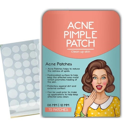 Glamorous Face Acne Pimple Patch – 72 Hydrocolloid Invisible Spot Treatment Patches