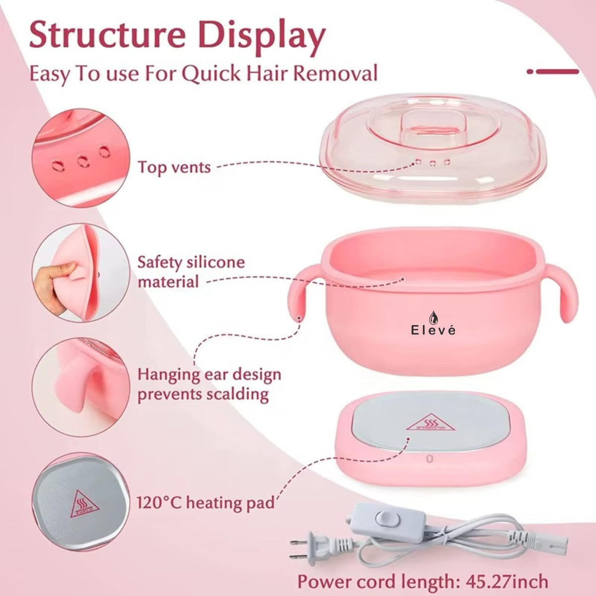 Silicone Wax Heater – Quick & Easy Hair Removal Warmer