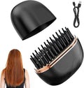 Mini Hair Straightener Comb – 2-in-1 Wireless Straightening Comb