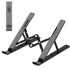 Speedx Foldable Adjustable Laptop Stand – Portable Aluminum Cooling Bracket (Up to 18-Inch)