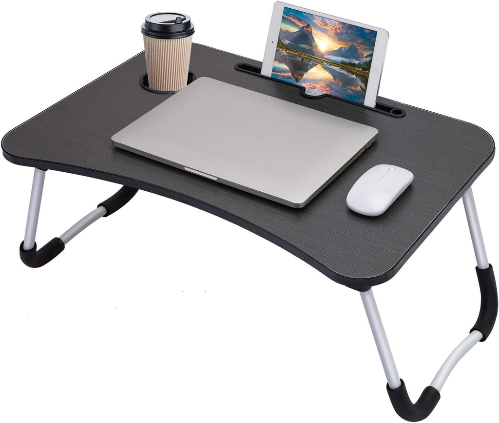 Laptop Table T1 – Foldable Multi-Purpose Table with Tablet Groove & Cup Slot