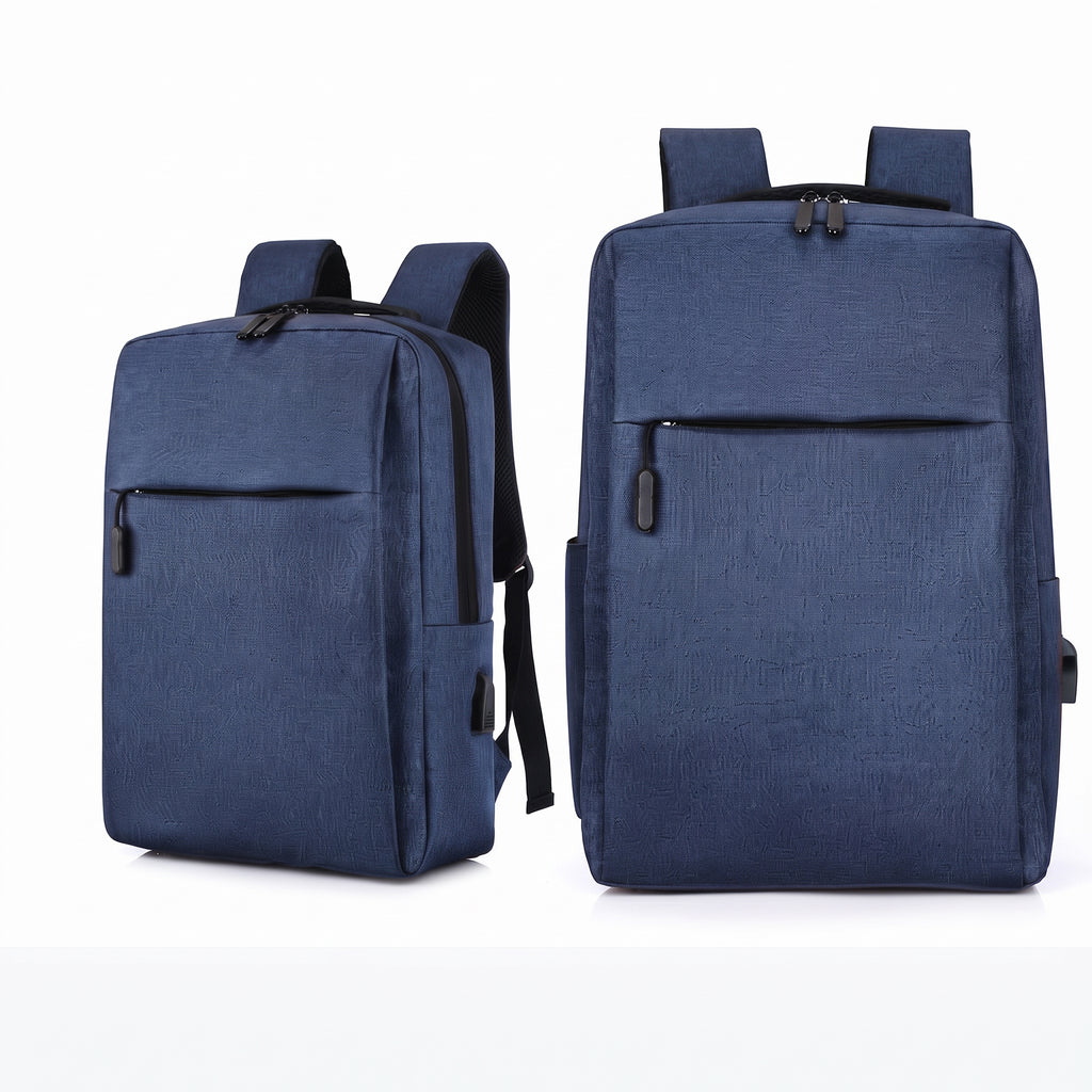 Expandable Laptop Backpack – Large Capacity Canvas Bag with USB Charging Port