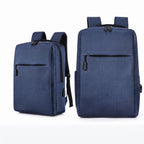 Expandable Laptop Backpack – Large Capacity Canvas Bag with USB Charging Port