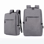 Expandable Laptop Backpack – Large Capacity Canvas Bag with USB Charging Port