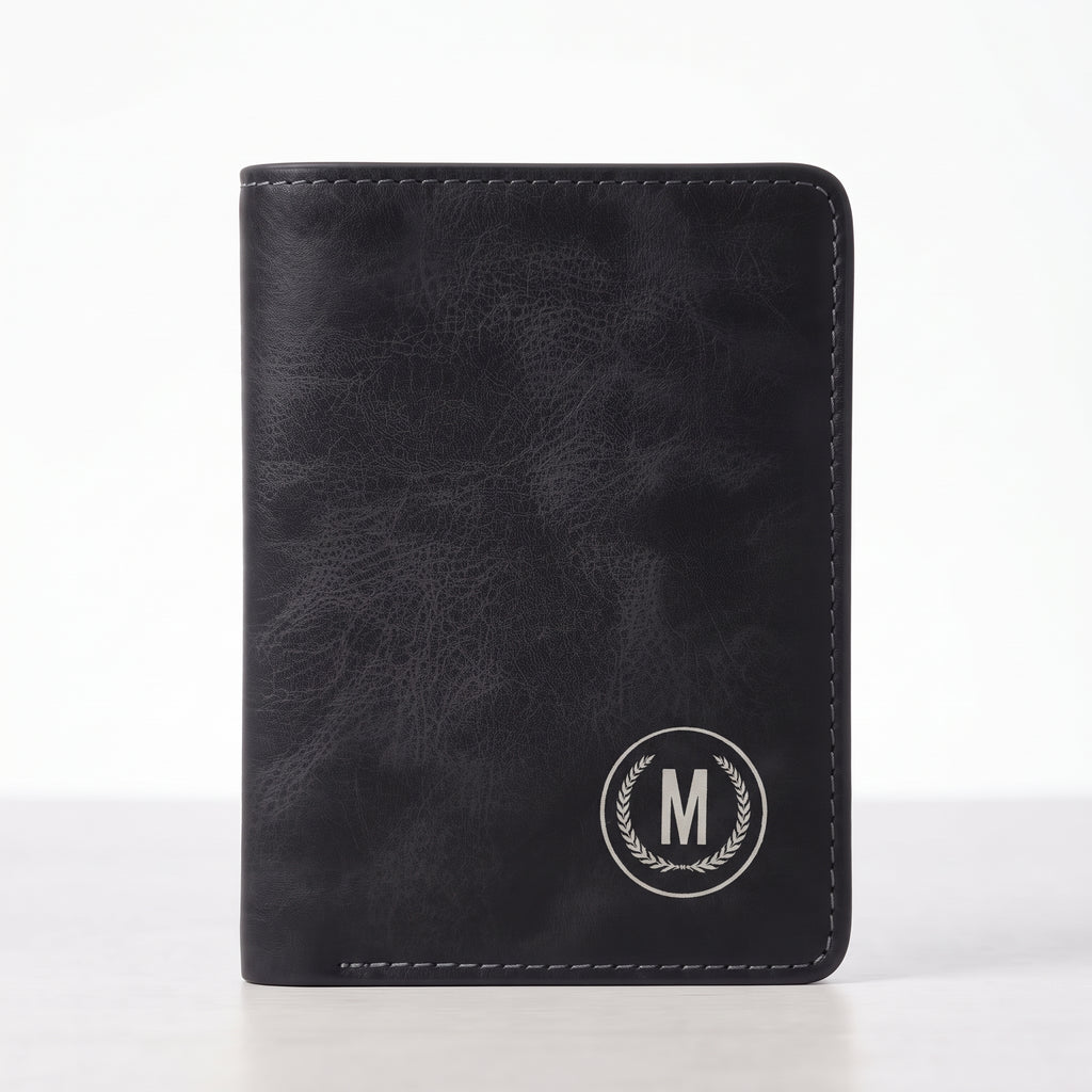 Leather Men's Short Thin Wallet