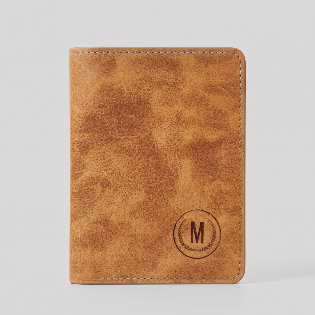 Leather Men's Short Thin Wallet