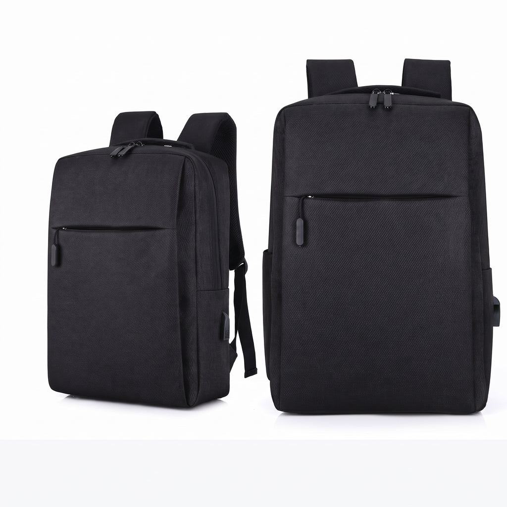 Expandable Laptop Backpack – Large Capacity Canvas Bag with USB Charging Port