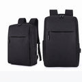 Expandable Laptop Backpack – Large Capacity Canvas Bag with USB Charging Port