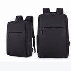 Expandable Laptop Backpack – Large Capacity Canvas Bag with USB Charging Port